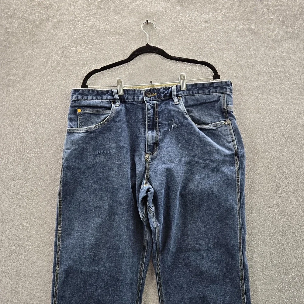CAT Men Jeans 38X32 Blue Denim Workwear 27